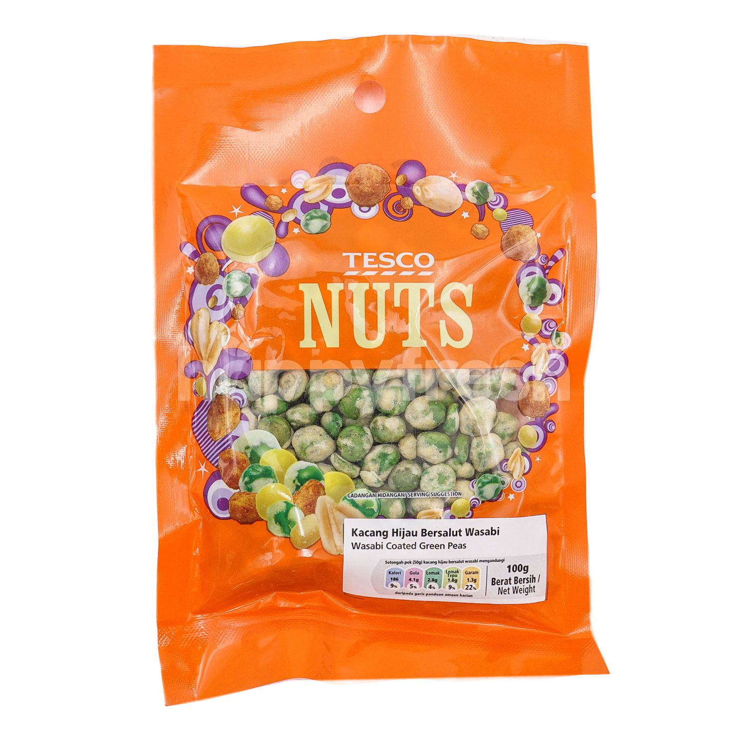 Beli Tesco Wasabi Coated Green Peas (Kacang Hijau Bersalut Wasabi) dari Lotus's HappyFresh