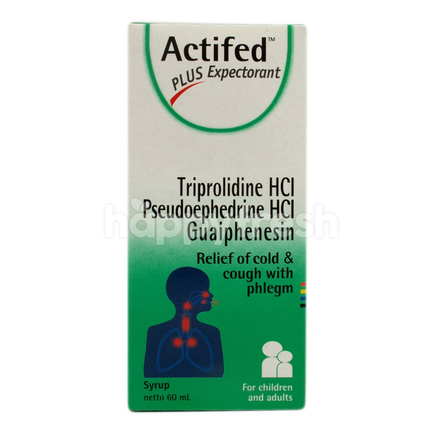 Jual Actifed Cough Syrup Plus Expectorant di Grand Lucky HappyFresh
