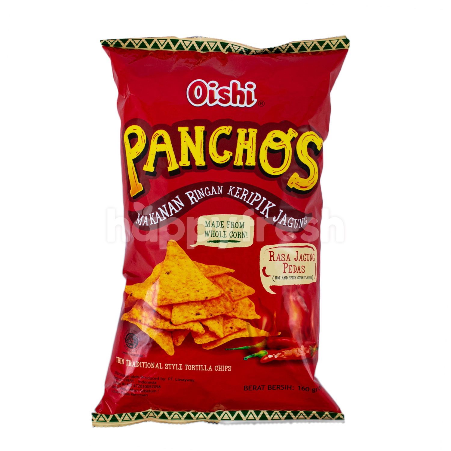Jual Oishi Panchos Hot and Spicy Corn Flavor di Farmers Market HappyFresh