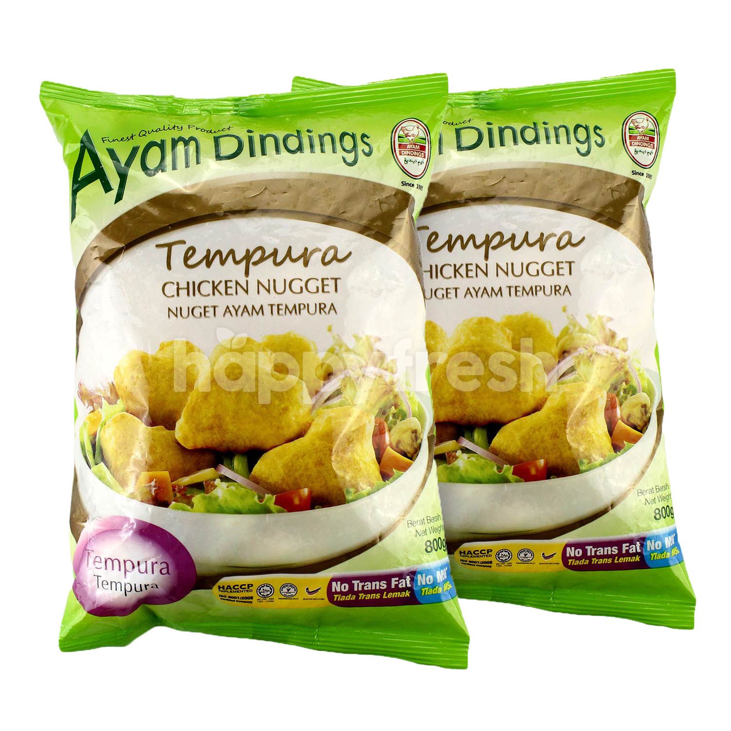 Beli Ayam Dindings Nugget Tempura 800g Twinpack Dari De Market Happyfresh Klang Valley