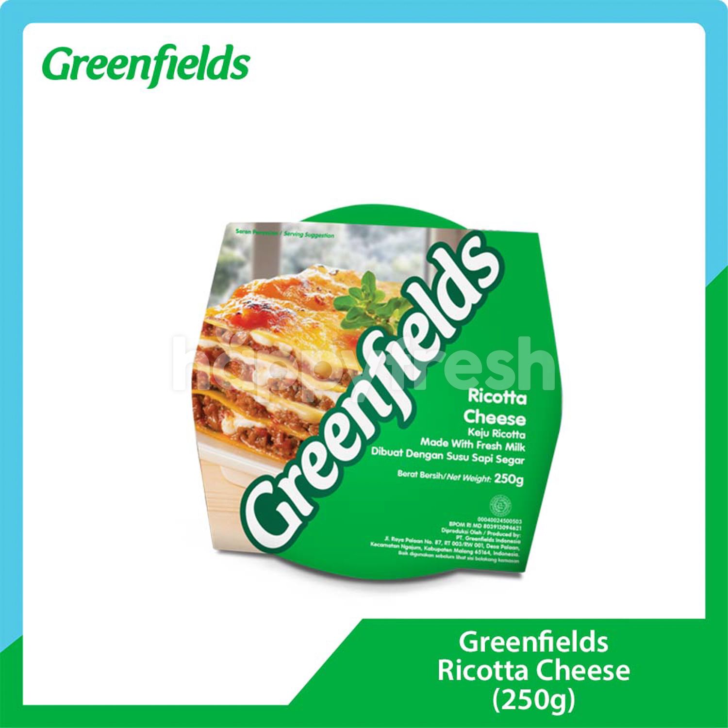 Jual Greenfields Ricotta Cheese di The FoodHall HappyFresh