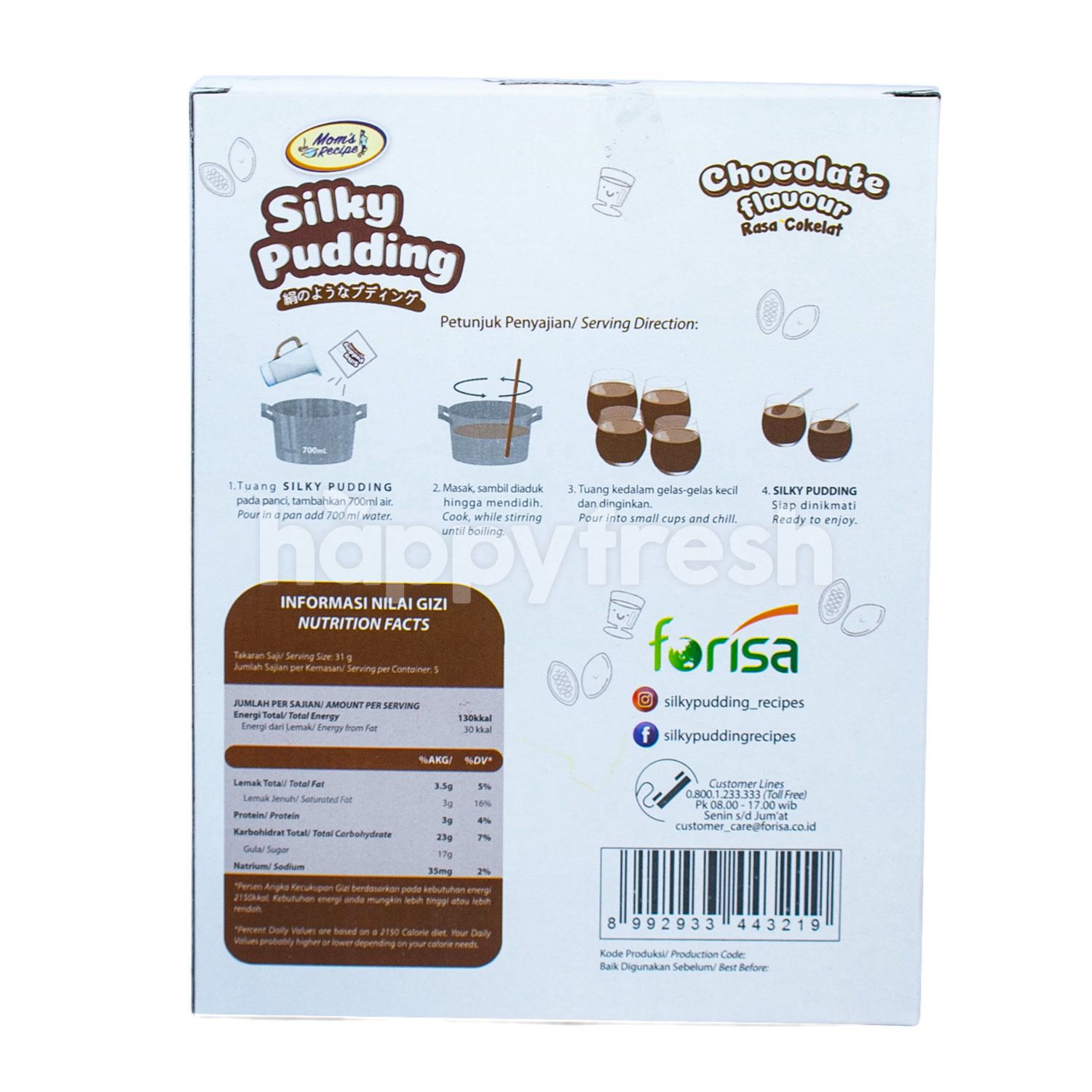 Jual Mom S Recipe Silky Pudding Chocolate Flavor Di Rezeki Happyfresh Jakarta