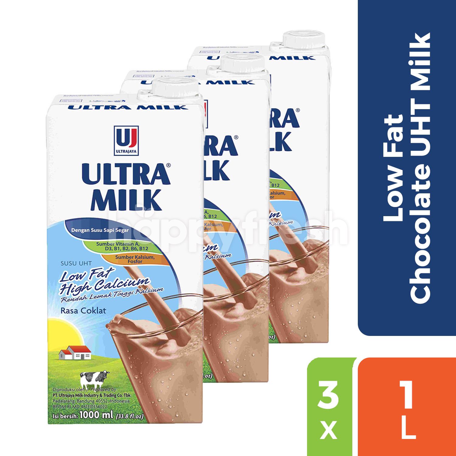 Jual Ultra Milk Low Fat Chocolate Uht Milk Triplepack Di Farmers Market Happyfresh