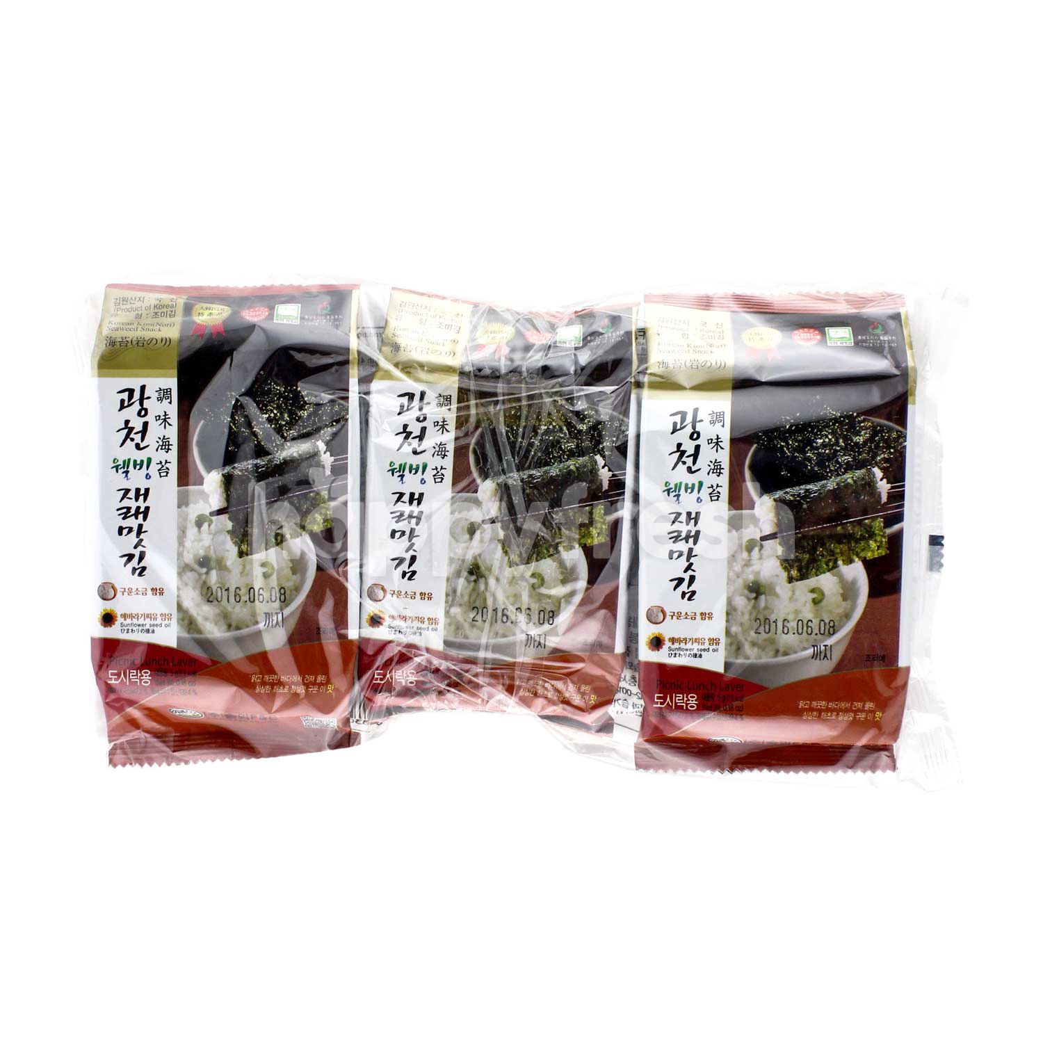 Beli GWANGCHEON Promotion Pack Korean Kim (Nori) Seaweed Snack dari