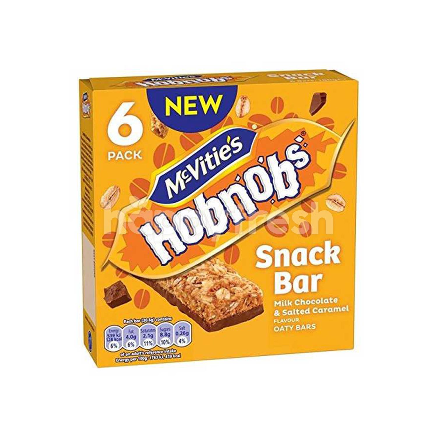Beli McVitie's Hobnob's Snack Bar Salted Caramel (6 X 30g) dari Village