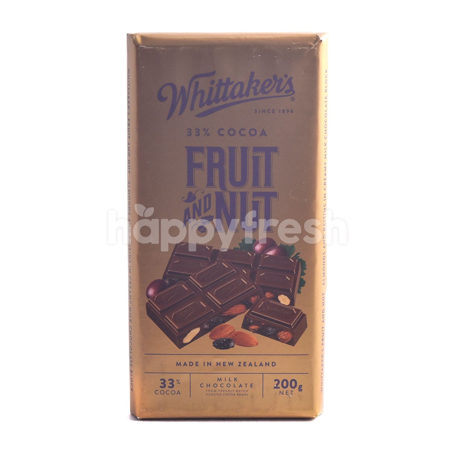 Jual Whittaker's 33 Cocoa Fruit & Nut Milk Chocolate di The FoodHall