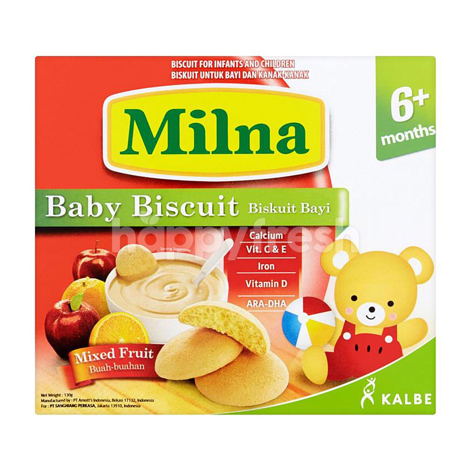 Beli Milna Mixed Fruits Baby Biscuit dari The Food Merchant HappyFresh