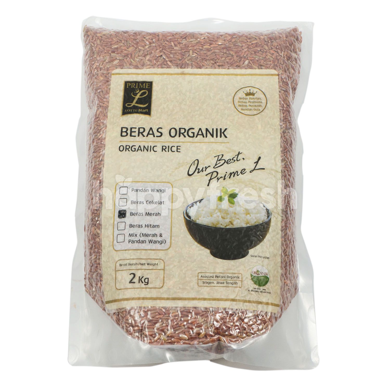 Jual Prime L Organic Red Rice di Lotte Mart - HappyFresh