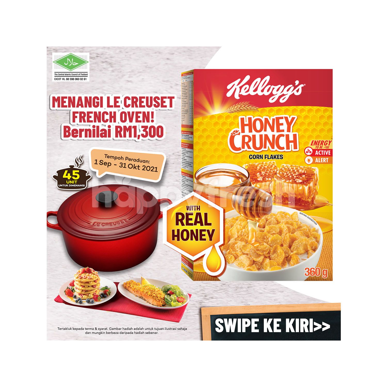 Beli Kellogg's Honey Crunch With Nuts Corn Flakes dari Isetan HappyFresh