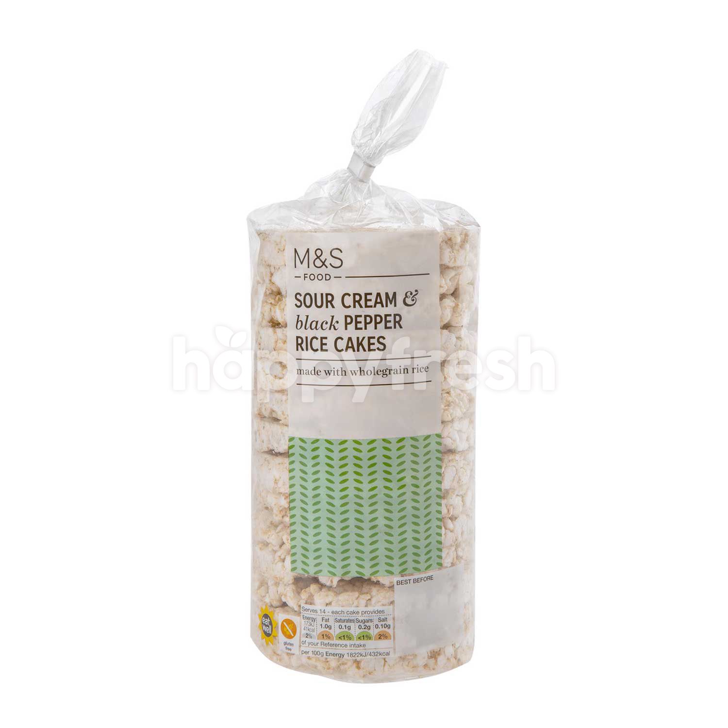 Beli Marks & Spencer Sour Cream and Black Pepper Rice Cakes 133g dari