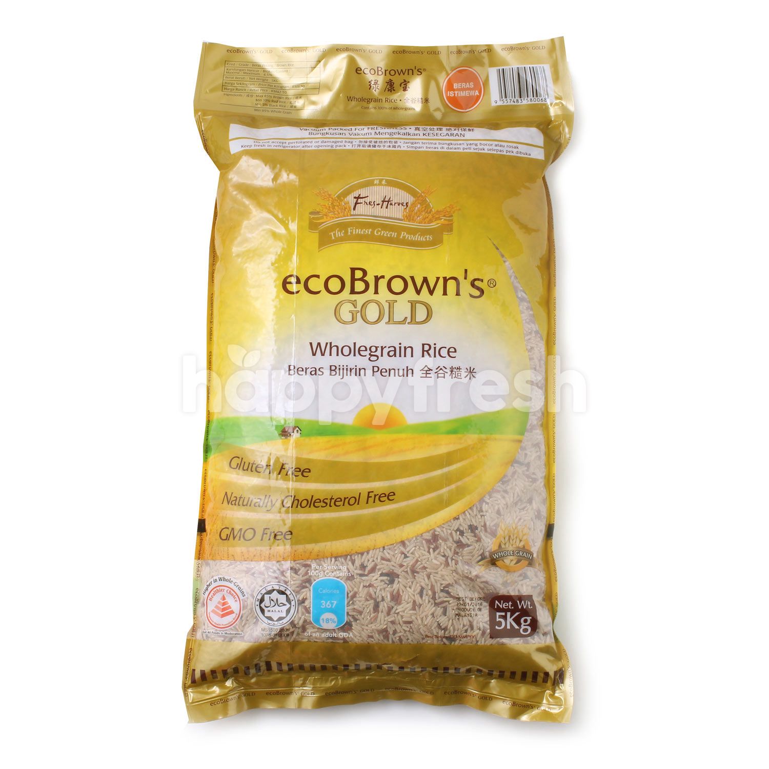 Beli FRESHARVES Ecobrown's Gold Wholegrain Rice dari AEON HappyFresh