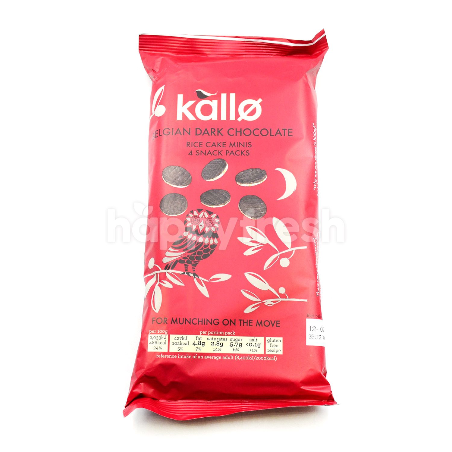 Beli Kallo Belgian Dark Chocolate Rice Cake Minis (4 x 21g) dari The