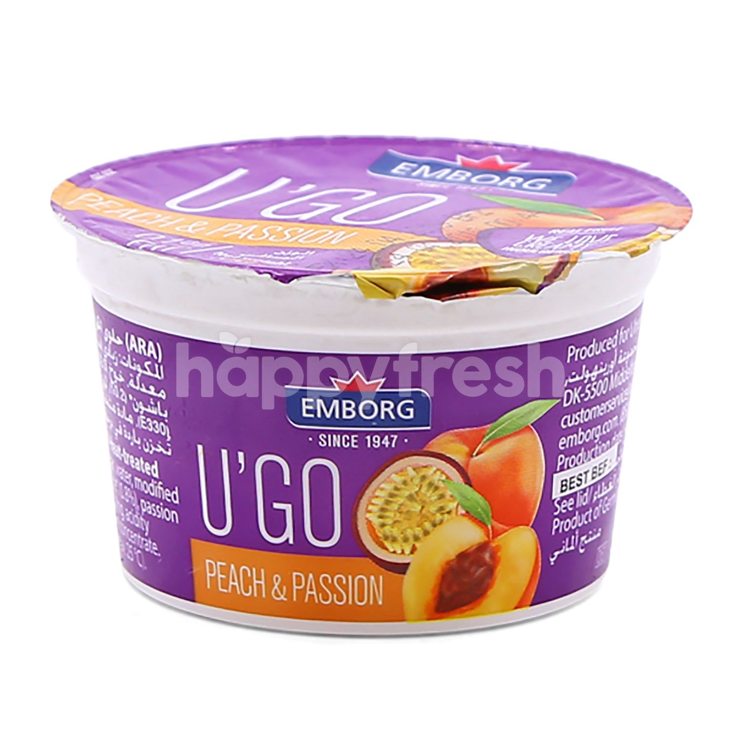 Beli U'Go Peach & Passion Yogurt 100G dari Cold Storage HappyFresh