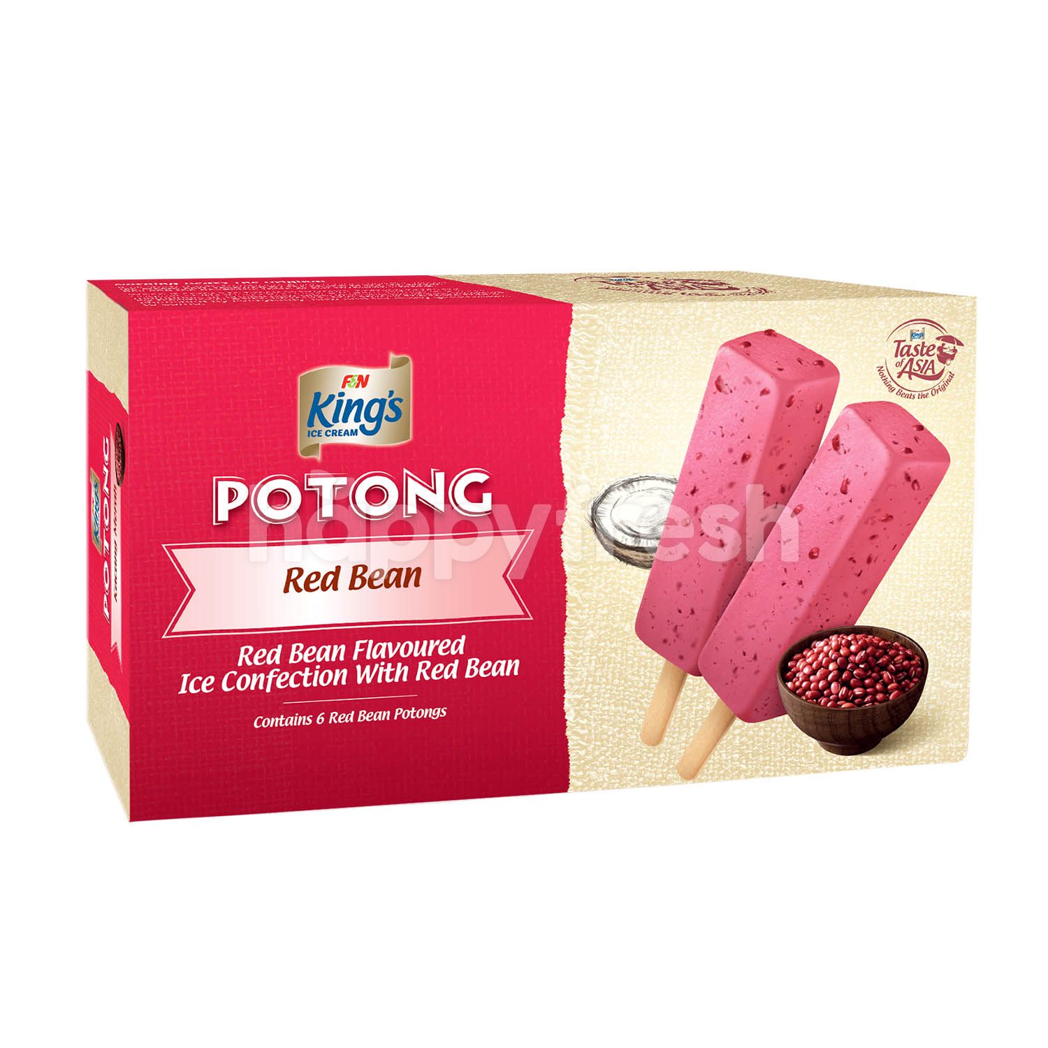 Beli King's Potong Red Bean Ice Cream dari Isetan HappyFresh