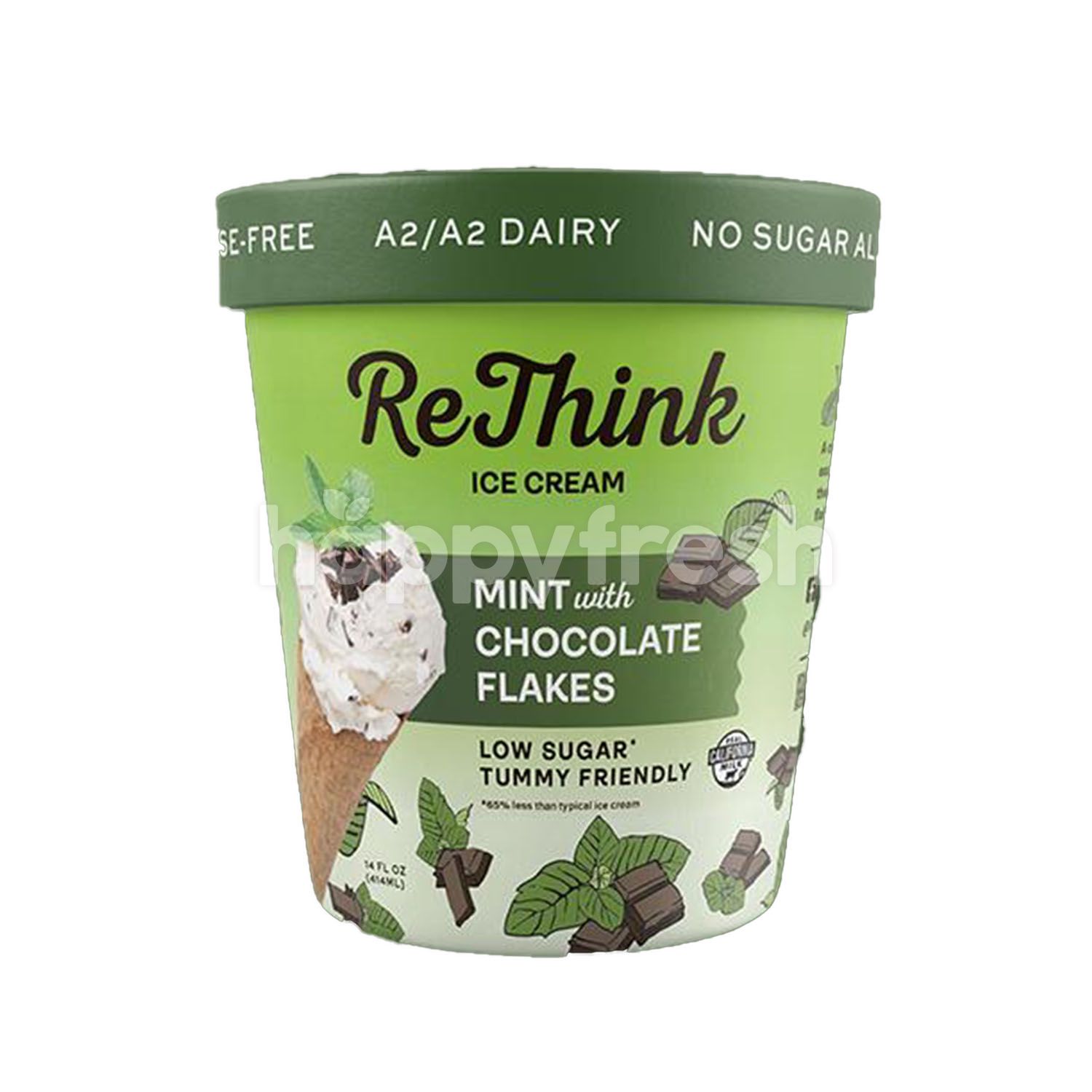 Beli Rethink Ice Cream Mint With Chocolate Flakes Ice Cream Tub dari
