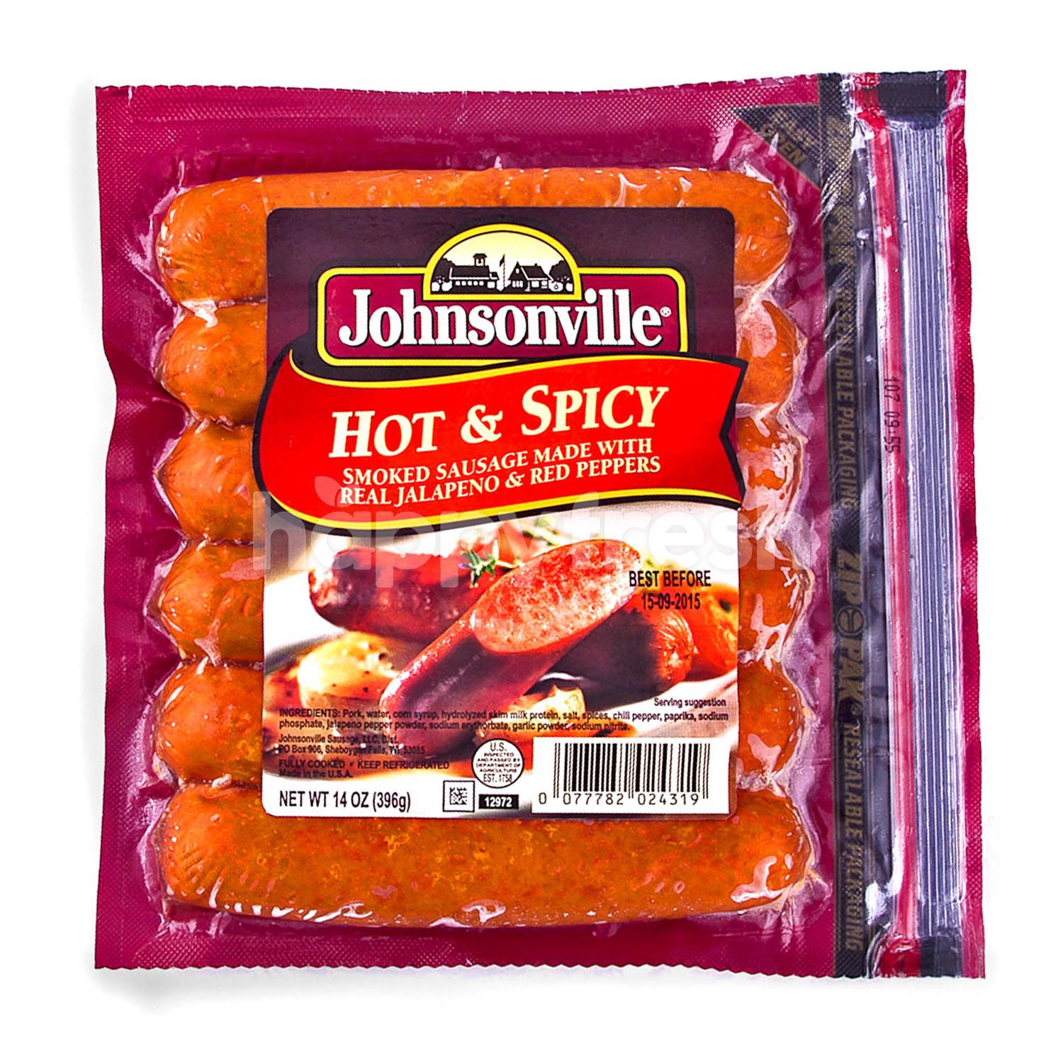 Jual Johnsonville Hot and Spicy Smoke Pork Sausage di Grand Lucky