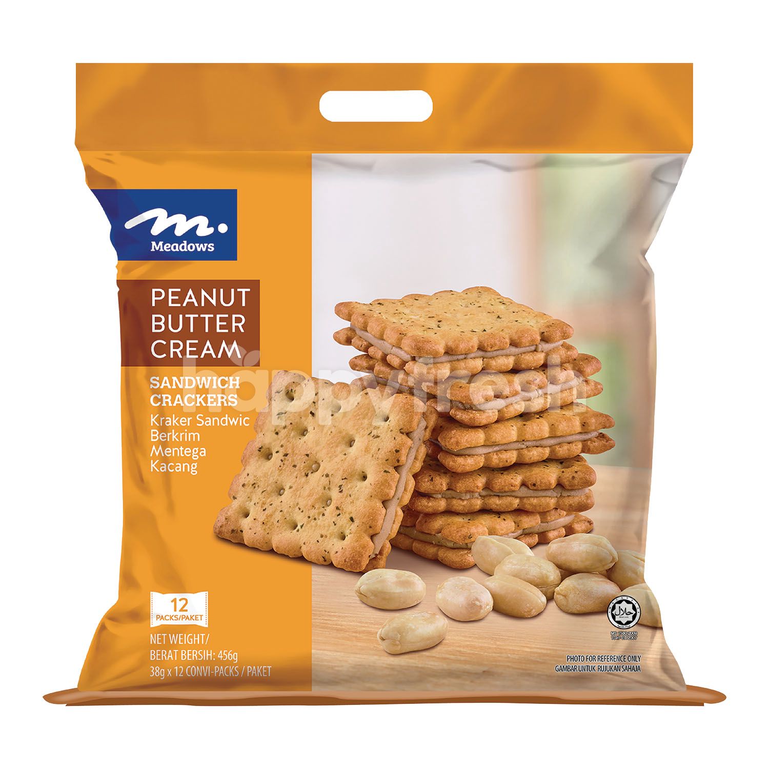 Beli Meadows Peanut Butter Cream Sandwich Crackers Dari Giant Hypermarket HappyFresh