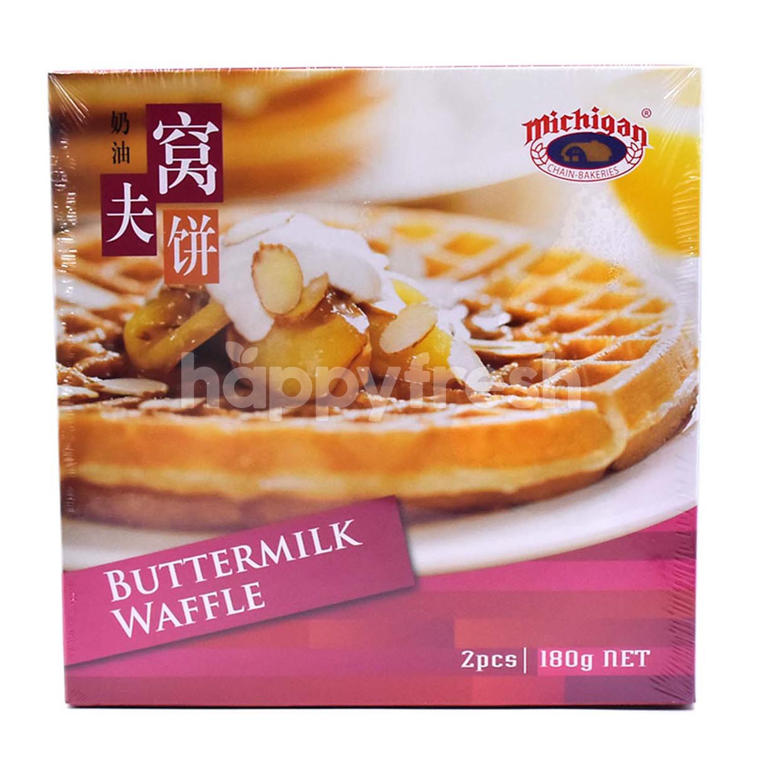 Beli Michigan Buttermilk Waffle 2 Pieces Dari Aeon Happyfresh