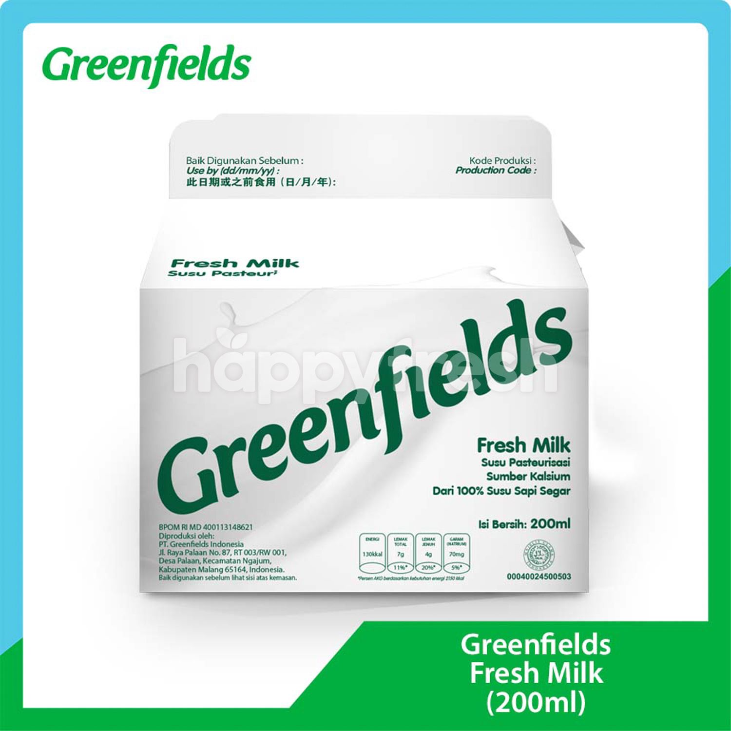 Jual Greenfields Pasteurized Milk di Ranch Market HappyFresh