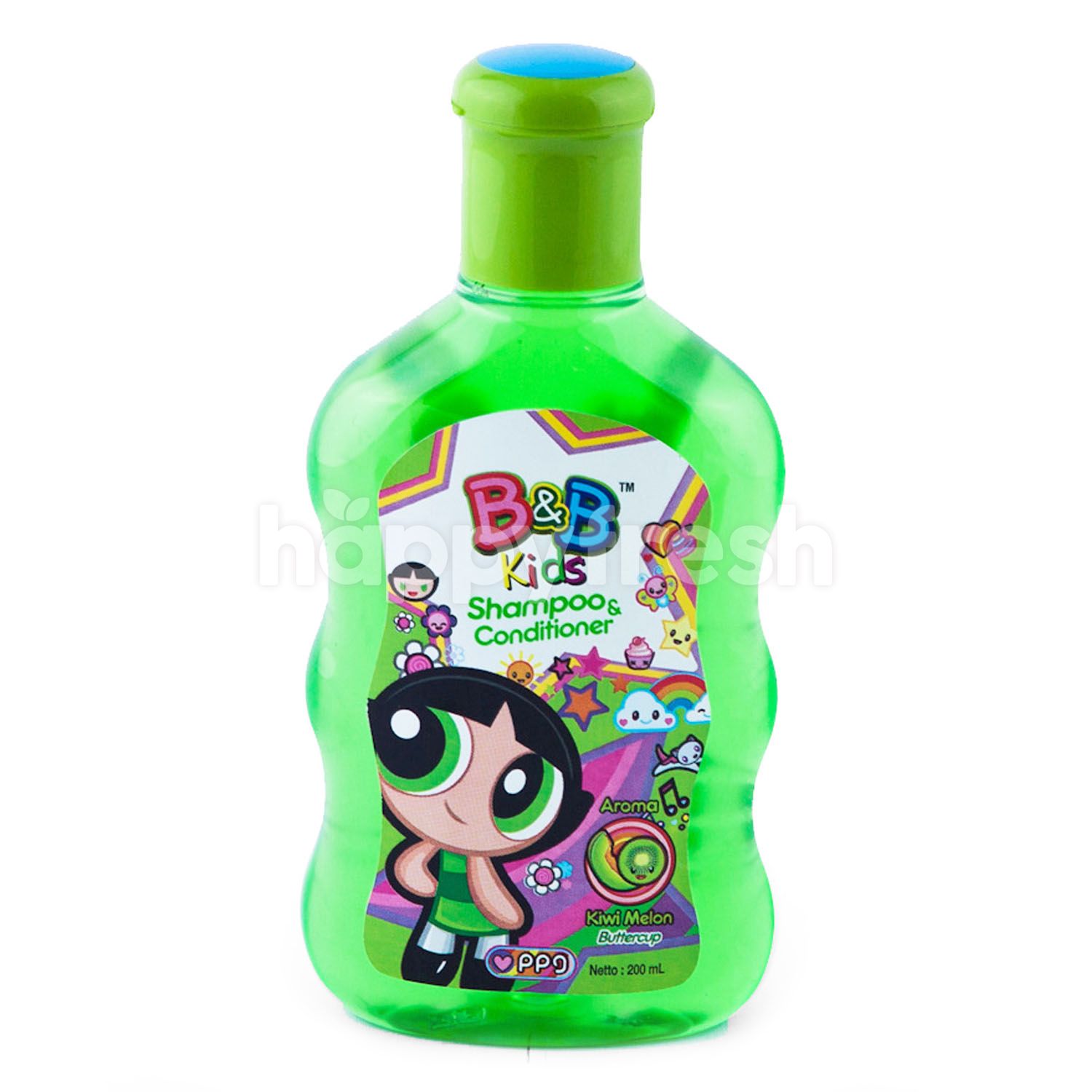 Jual B&B Kids Powerpuff Girls Shampoo & Conditioner Kiwi Melon ...